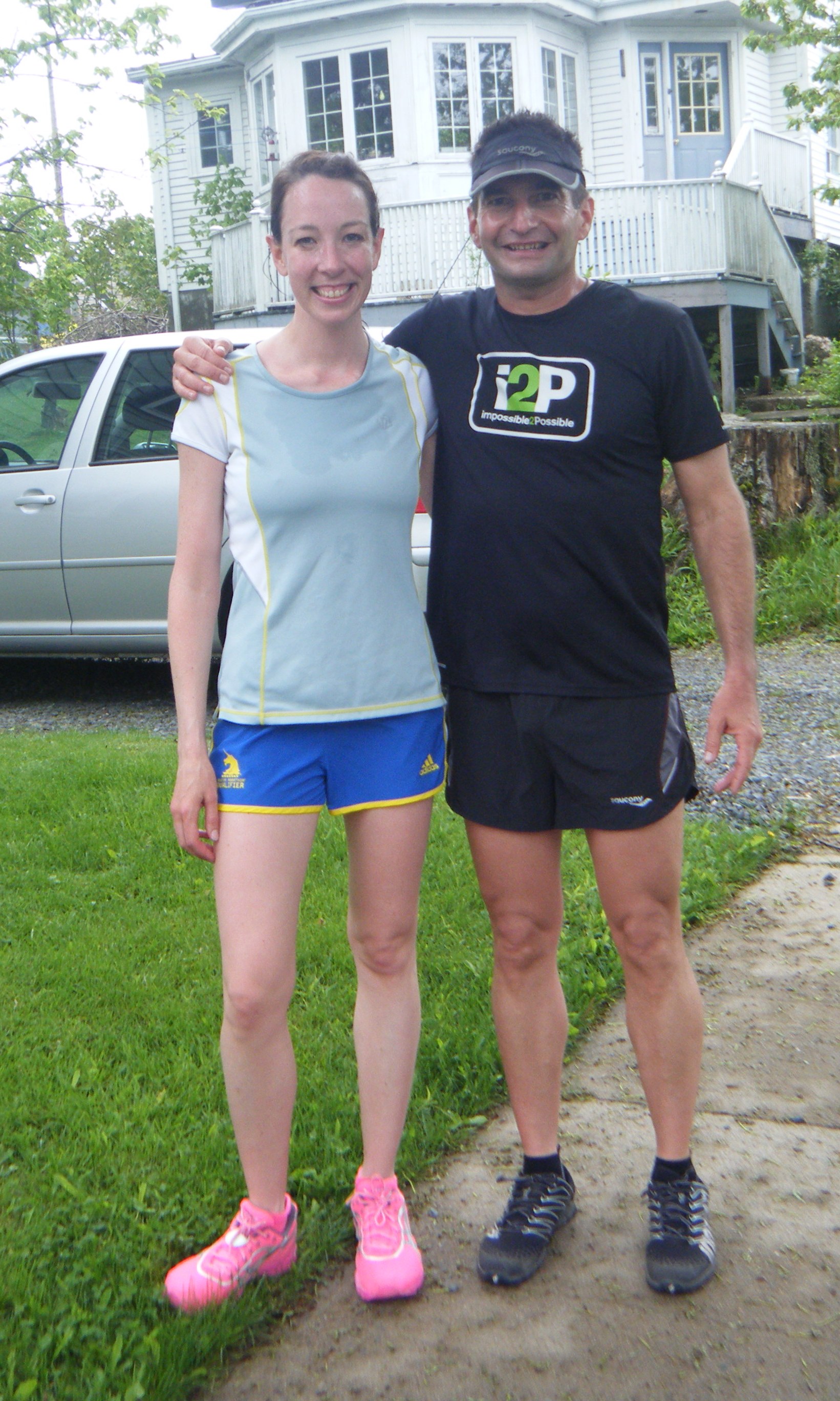 runners Erin Poirier and Ray Zahab