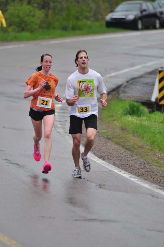 Runners on leg 1 of the Cabot Trail Relay