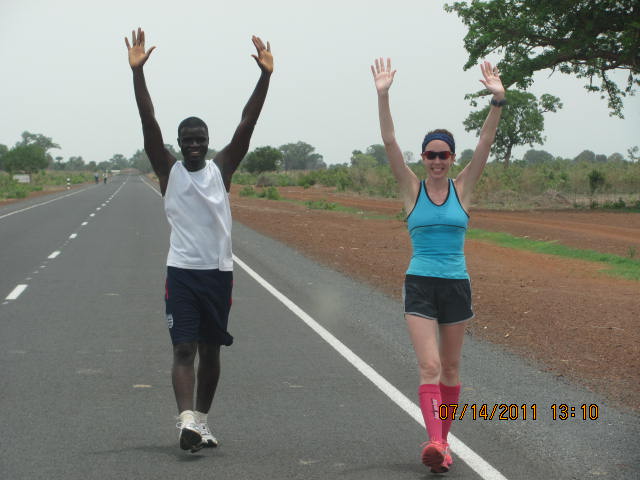 Runners run 31km in The Gambia