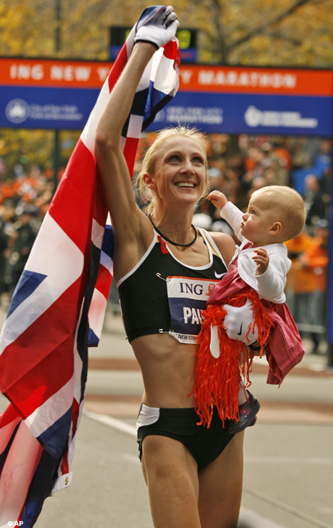 Paula Radcliffe and baby